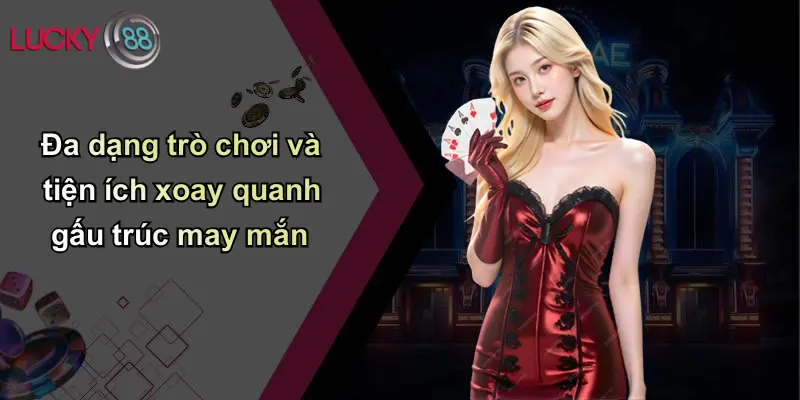 Gấu Trúc May Mắn: Linh Vật Đem Lại Tài Lộc Mới Trên Lucky88 4 Đa dạng trò chơi và tiện ích xoay quanh gấu trúc may mắn