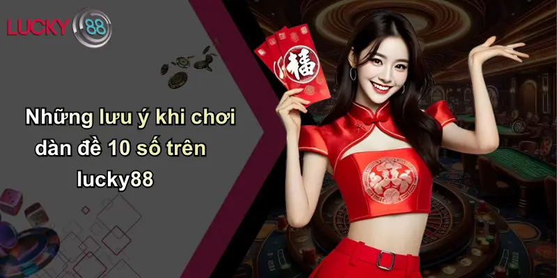Những lưu ý khi chơi dàn đề 10 số trên lucky88